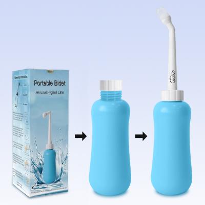 China Travel 450ml Modern Personal Bidet Bottle Portable Bidet Sprayer Hand Held With Travel Bag for sale