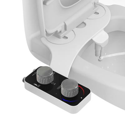 China New Modern Design Manual Seat Hot And Cold Mechanical Bidet Dual Spout for sale