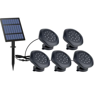 China Garden Solar Underwater Spotlight Led Light Garden Landscape Light RGB Pool Decoration Outdoor Swimming Pool Colorful Diving Light for sale