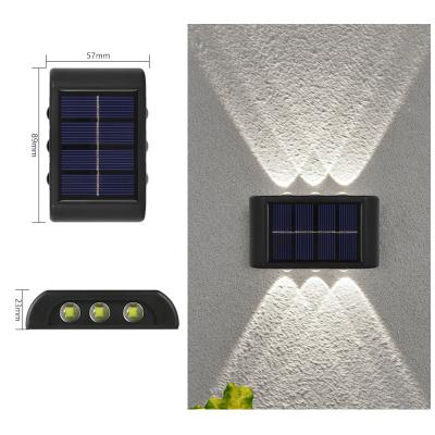 China Iluminati Lighting Through Bright Led Solar Garden Light For Outdoor Waterproof LED WALL Decoration For Yard Garden Powered for sale