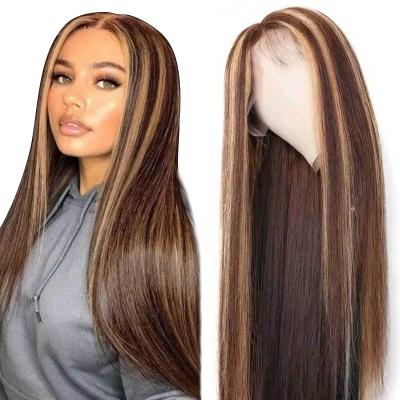 China T Piece Upright Piano Lace Front Wigs Brazilian Human Hair Mink With Baby Closure Wig for sale