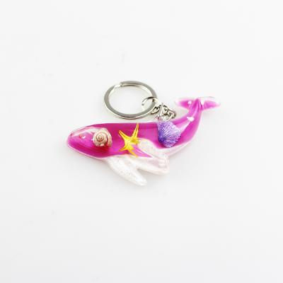 China Marine Life Whale Key Chain with True Marine Life Wrapped Whale Souvenirs for sale