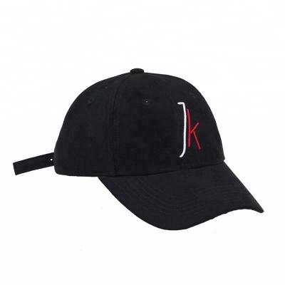 China breathable & Alegria Embroidery Black Suede Custom Classic Logo Waterproof Promotional Baseball Caps for sale