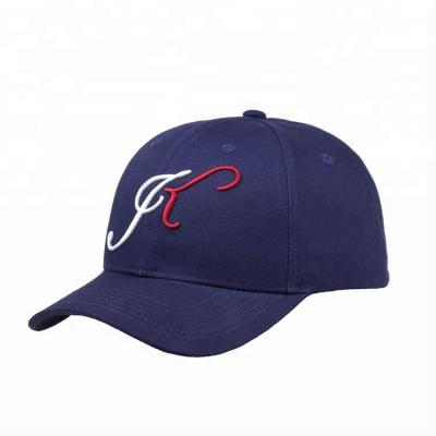 China breathable & New Fashion Navy Blue Embroidery Plain Cotton Custom Sports Logo Baseball Cap Waterproof Hat for sale