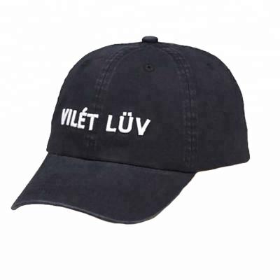 China breathable & High Quality Waterproof Short Brim Embroidery Cotton Unstructured Distressed Custom Baseball Cap for sale