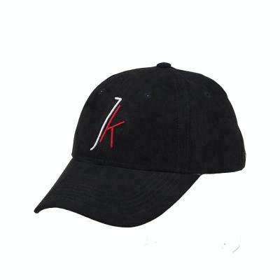 China breathable & Custom Black Suede Soft Black Promotional Sample Closure OEM Waterproof High Quality Gold Embroidered Free Baseball Caps for sale