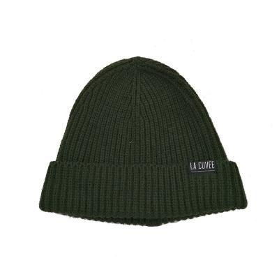 China breathable & Alegria Winter Waterproof Running Custom Slouchy Knitted Ribbed Mens Forest Green Fisherman Beanie for sale