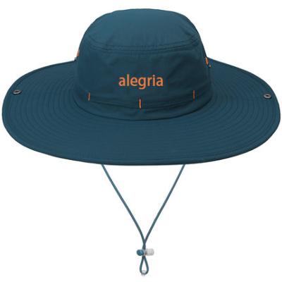 China Custom Plain Mesh Image Fishman Outdoor Bucket Hats With String for sale