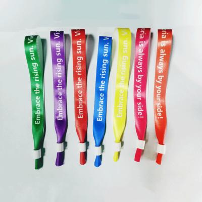 China Custom Printed Music Ribbon Wristband Promotional Soft Waterproof Disposable Sports Event Event Tickets Festival Gifts/Party Concert Concert for sale