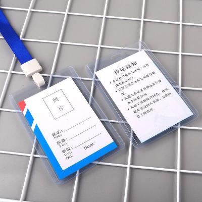 China Factory Automotive School Work Primary Student Handing QR Code Logo Custom Lanyard With ID Card Badge Holder for sale