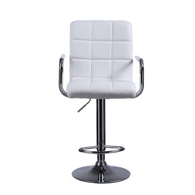 China Modern High Bar Chairs Good Bar Furniture Frame Hardware Metal For Seat Material Synthetic Leather Type for sale