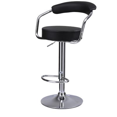 China WEIHAO Modern Anji Across Swivel Bar Stool Adjustable Leather For Kitchen for sale