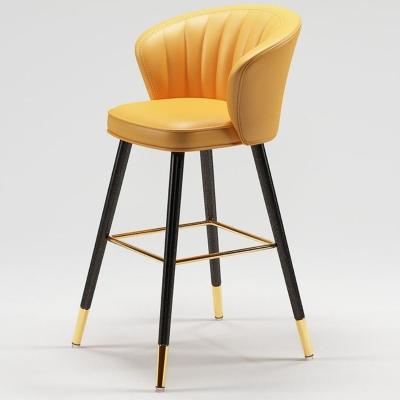 China Free Sample Design Modern Wholesale Room Furniture Nordic Leather Luxury Dining Chairs With Metal Legs Black Gold for sale