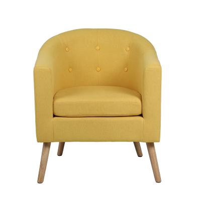 China New Design Factory Modern Luxury Textile Bar Chair Modern Sofa Sofa Chair With Yellow for sale