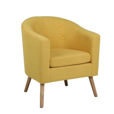 China Modern Hot Sales Furniture Couch Living Room Single Seater Sofa Chair With Yellow for sale