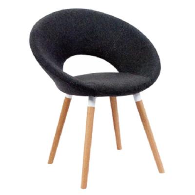 China Modern Style Living Room Furniture Wooden Legs Chair Upholstery Armchair Accent Swivel Chair for sale