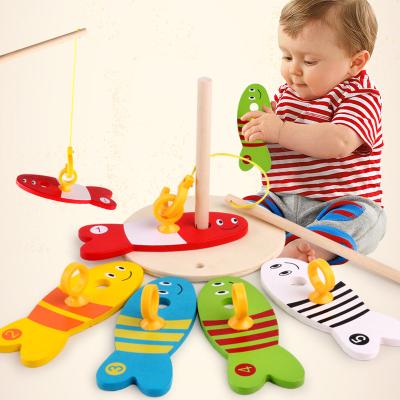 中国 Wholesale Digital Educational Place Fishing Funny Baby Games Interactive Wooden Early Educational Toys 販売のため