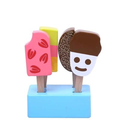 China Preschool Kids Play Set 4Pcs Kids Kitchen Play Ice Cream Kitchen Sets Kids Wooden Toys Room Gift Toys For Preschool Girl Boy for sale