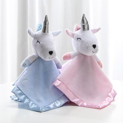 China Unicorn Comfort Towel Small Baby Blanket Milestone Baby Wrap Soft Baby Blanket & Type Blanket for sale