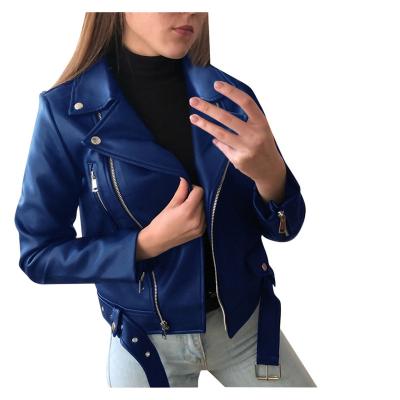 China Fit Type Products Sell Like Hot Cakes 2022 New Fashion Women's Outer Jacket Women's Short Long Sleeve PU Leather Jacket Women for sale