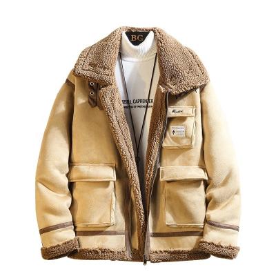 China 2022 Winter NEW Faux Fur Jacket Reversible Loose Coat Men's Bomber Tailored Winter Clothes for sale