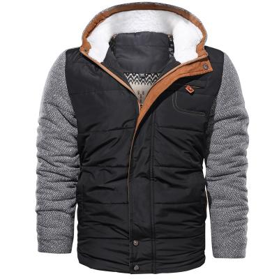 China Factory direct sales splicing high quality European and American size boys quilting padded jacket plus size jackets padded men for sale