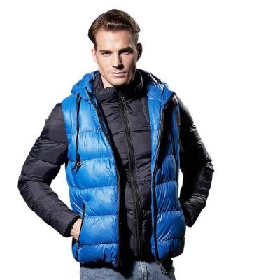 China Fashion city OEM winter two-piece duck down jacket European and American border men's outerwear 2022 cotton-padded jacket men for sale