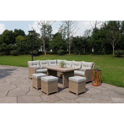 China Rattan Indoor Outdoor Convertible Sofa Set Luxury Sofa Leisure Sofa Set Modern Furniture for sale