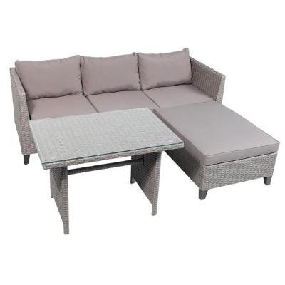 China Contemporary Sofa Furniture Garden Sofas New Modern Furniture Outdoor Sectional Sofa Sets With 3 Seats for sale