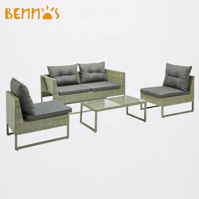 China Sunproof RELAX 4PCS OUTDOOR GARDEN RATTAN SET FOR DINING AND COOLING for sale