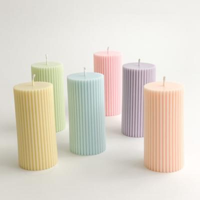 China Customized Private Label Decorative Soy Pillar Candles Pillar Candles Popular Private Label Decoration Soy Candle Wedding Gift Customized Wax for sale