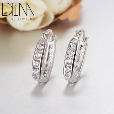 China DTINA Fashion Jewelry Earrings 18k Platinum Gold Earrings Wedding Earrings for sale