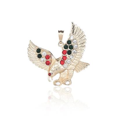 China Eagle Pendant Fashion Owl Women Men's Hiphop Jewelry Gold Pendant Non Allergic Shiny Jewelery for sale