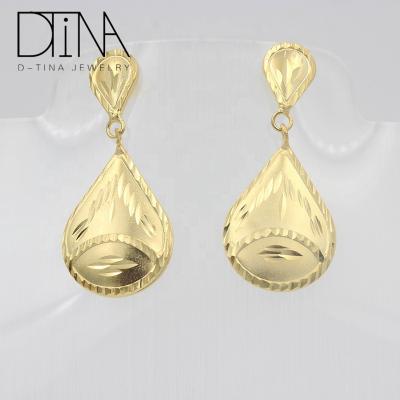 China Trendy Gold Plated Latest Earring 2019 Fashion Drop Style Shape Without Diamond Earrings for sale