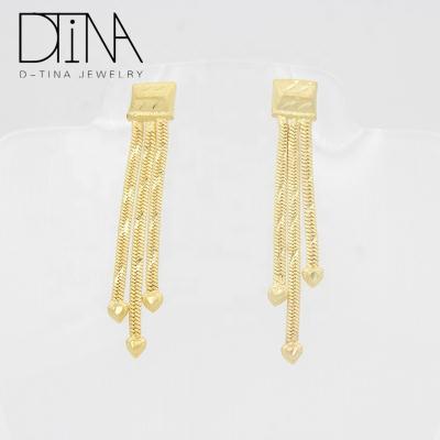 China Trendy gold plated latest earring 2019 new design charming fashion&popular jewelry earrings for sale