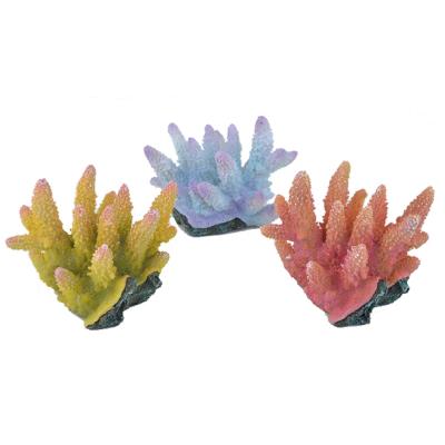 China Wholesale Resin Viable Artificial Sea Aquarium Ornament Novelty Coral Decoration for sale