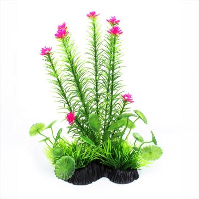 China Viable Plastic Decoration Underwater Landscape Aquarium Plant Artificial Plant Ornaments For Fish Tanks for sale