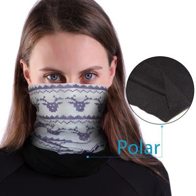 China Seamless Elastic Cuff Ski Tube Bandana Winter Fleece Neck Tube Bandana Face Scarf Cold Weather Cover Mask Shield For Running for sale