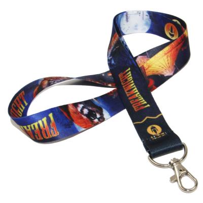 China LOW MOQ Cost Effective Full Colors Polyester Neck Lanyards With Logo Custom for sale