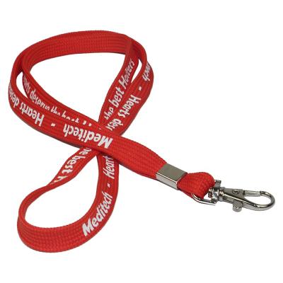 China Cost effective high quality tubular lanyard with metal clip hook for sale