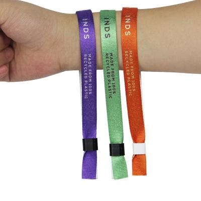 China One time use or 2021 reusable environmental friendly wristbands with your logo printing for sale