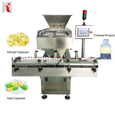 China Tablet/capsule/pill/candy/16 lane pharmacy gummy automatic electronic pill capsule counters tablet counting and filling machine for sale