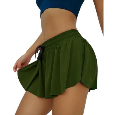 China Sense Casual Naked Yoga Gym Shorts Anti-wrinkle Sports Skirt Breathable Shorts for sale