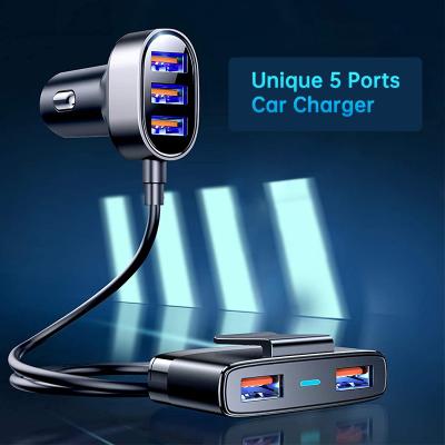 China Wholesale High Quality Joyroom Amazone Success 30W Car Charger 5 Port Usb Car Charger In 1 Mobile Phone /Laptop Charger Fast for sale