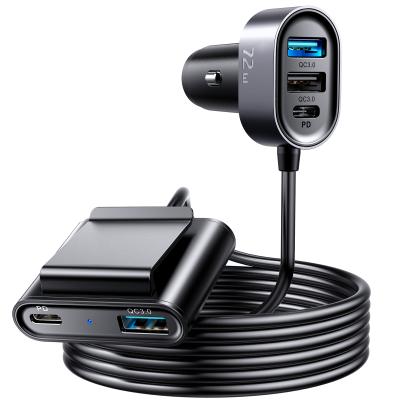 China 2021 Hot New Product JOYROOM 5 Mobile Phone Prot 72W Palladium Charger QC3.0 Travel Charger Hot USB C Fast USB Car Charger for sale