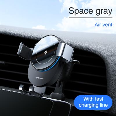 China 15W Universal Car Phone Holder Joyroom Air Vent QC Detection Quick Charging Phone Mounts Holder Air Vent Holder for sale