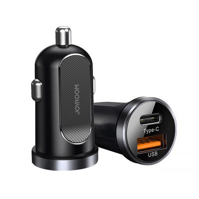 China JOYROOM JR-A08 mini mobile phone 30w car charging smart fast car charger for sale