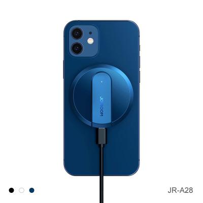 China For Samsung Joyroom A28 Ultra Thin Black White Blue Color CE ROHS 15W Magnetic Wireless Charger For iPhone 13 for sale