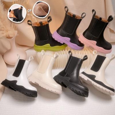 China Fashion Martin Boots Casual Shoes Autumn Kids Boots Girls Middle Chelsea Boots Winter Children Waterproof Fancy For Ladies for sale