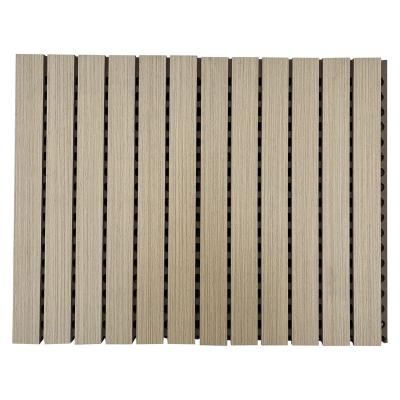 China Abosorbing Hanlan Home Office Sound Use Slotted Hole Drilled Sound Proof Wall Panel MDF Ceiling Tile for sale